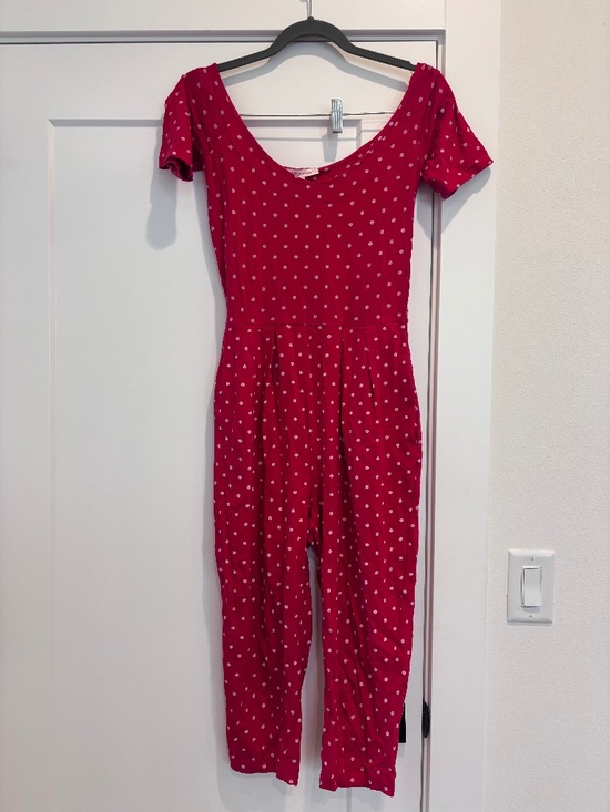 Betsey Johnson Pants - Vintage Betsey Johnson Red Polka Dot Jumpsuit Size Small